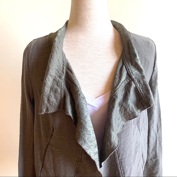 SIMPLY VERA VERA WANG Light sage green cardigan open jacket Shimmery Small - Picture 8 of 8